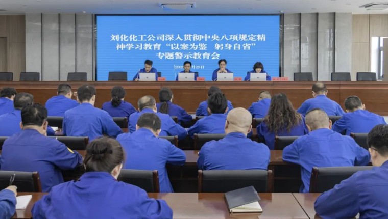 公司召开深入贯彻中央八项规定精神学习教育“以案为鉴 躬身自省”专题警示教育会