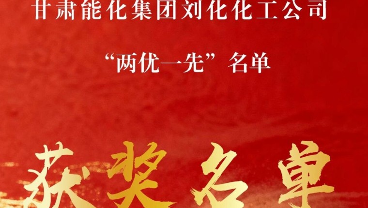 甘肃能化集团刘化化工公司“两优一先”名单